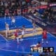 Miles McBride and Joel Embiid flop