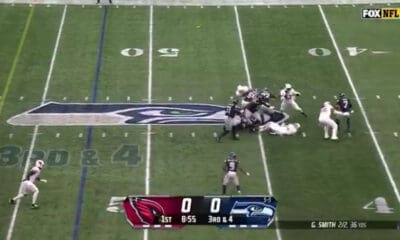 Dante Stills sacks Geno Smith in NFL matchup
