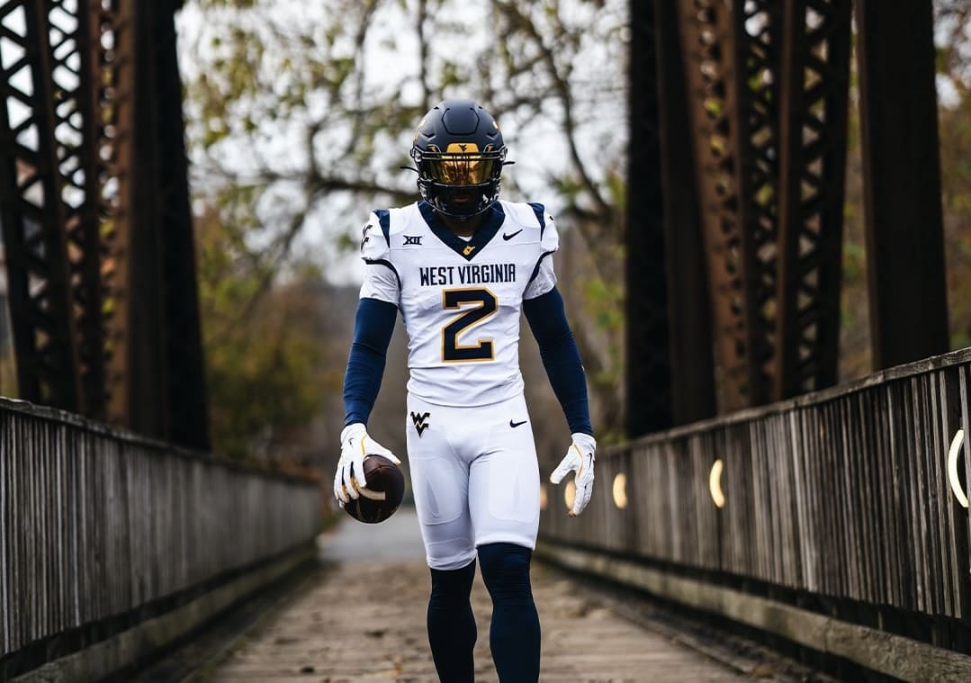 WVU Football white uniform reveal