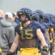 WVU Football Ben Cutter at practice