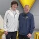 WVU Football QB recruit Peyton Falzone with Rich Rodriguez