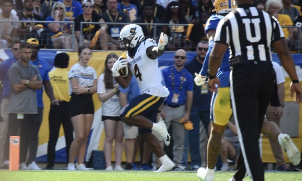 WVU RB CJ Donaldson TD against Pitt in Brawl