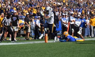 WVU RB Jahiem White TD run against Pitt