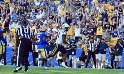 WVU RB CJ Donaldson TD run against Pitt