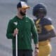 WVU Football DC Zac Alley at practice