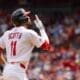 Victor Scott after home run