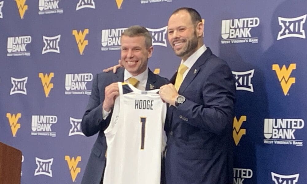 WVU AD Wren Baker and Ross Hodge