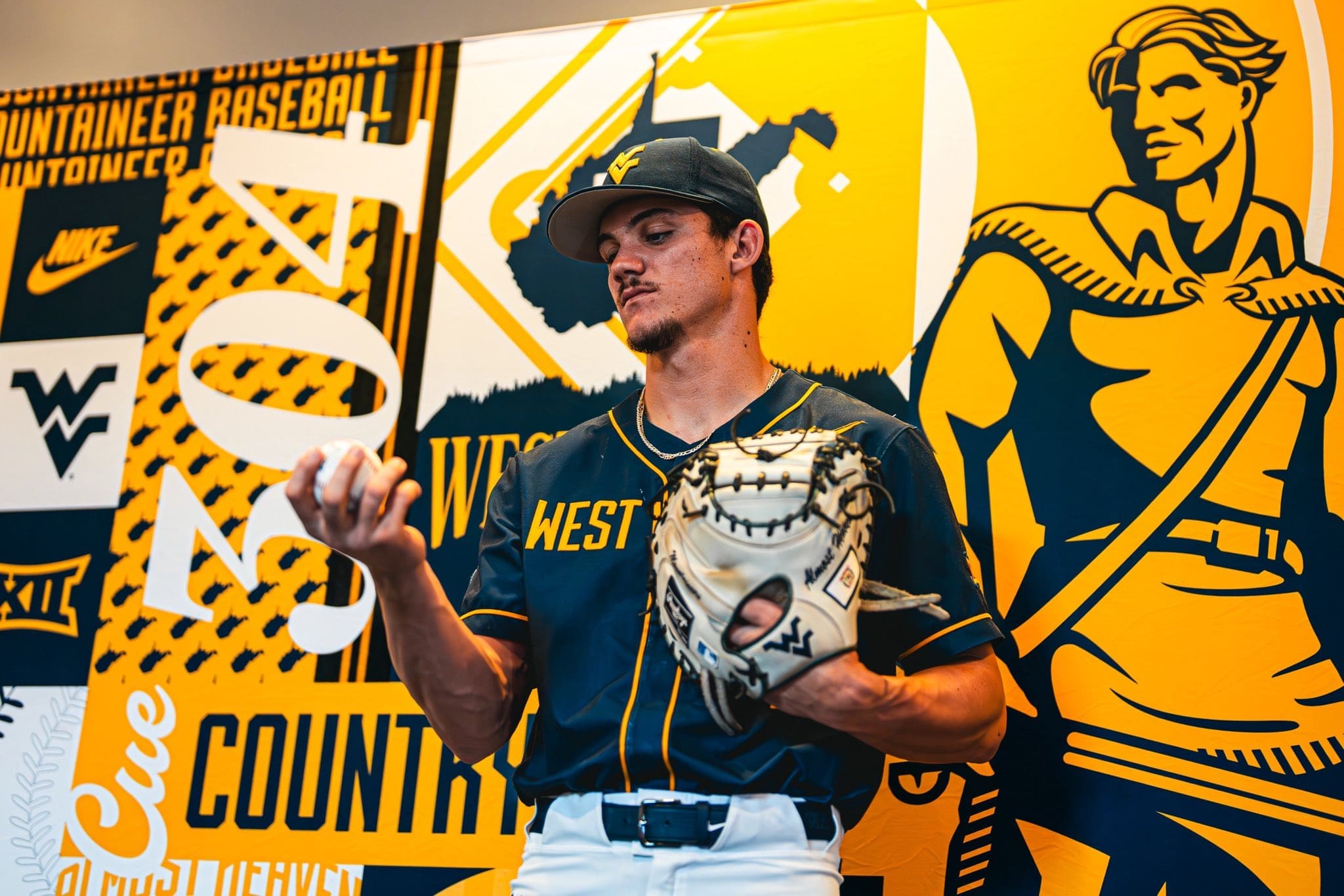 WVU Baseball catcher Michael Smosna