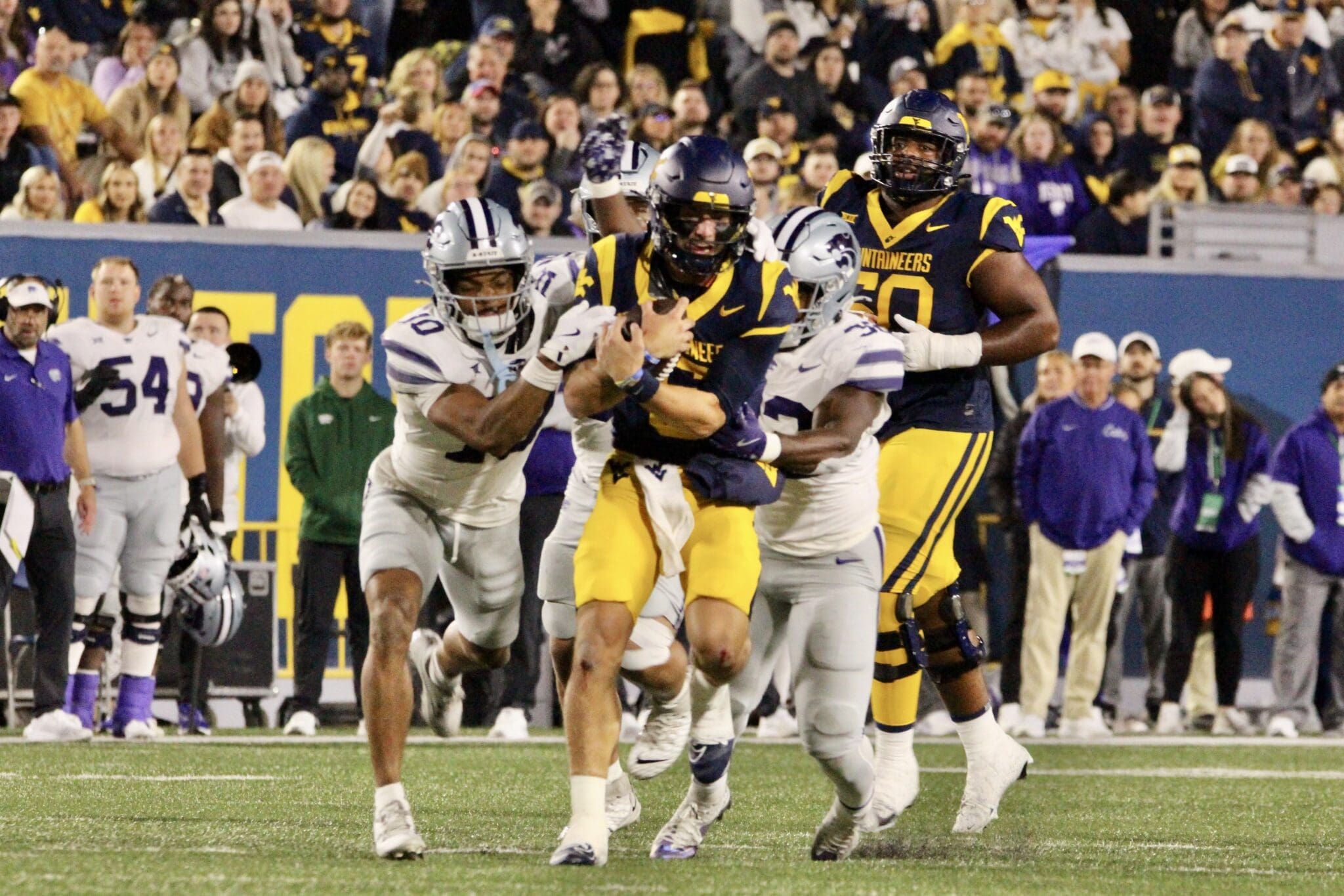 WVU Football Garrett Greene running against Kansas State