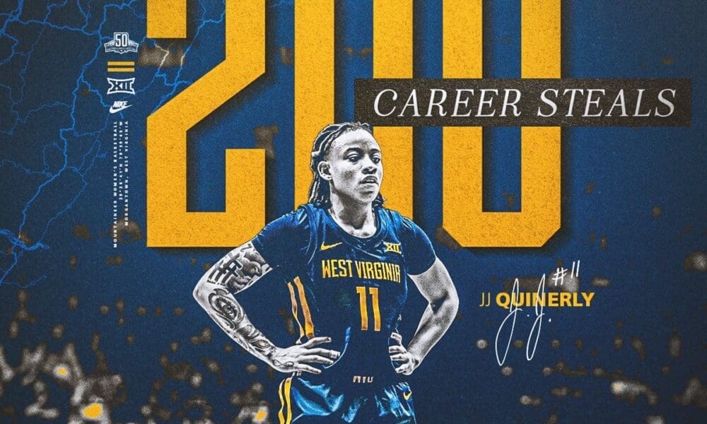 WVU Women's Basketball G JJ Quinerly 200 steals