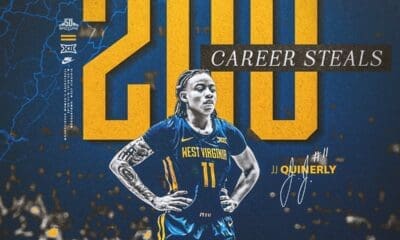 WVU Women's Basketball G JJ Quinerly 200 steals