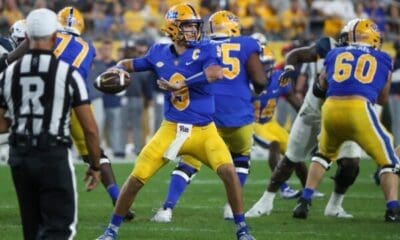 Kedon Slovis with Pitt against WVU