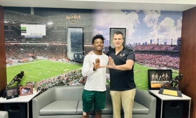 WVU Football WR recruit Kobby Howard at Miami visit