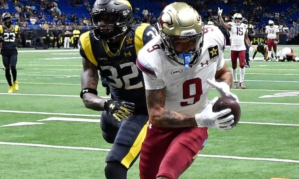 Marcus Simms scoring TD in UFL