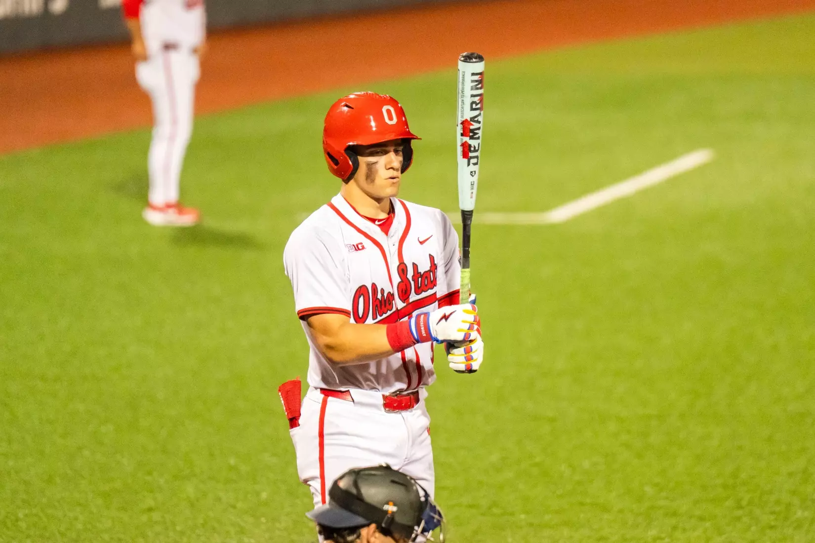 WVU Baseball Matthew Graveline with Ohio State