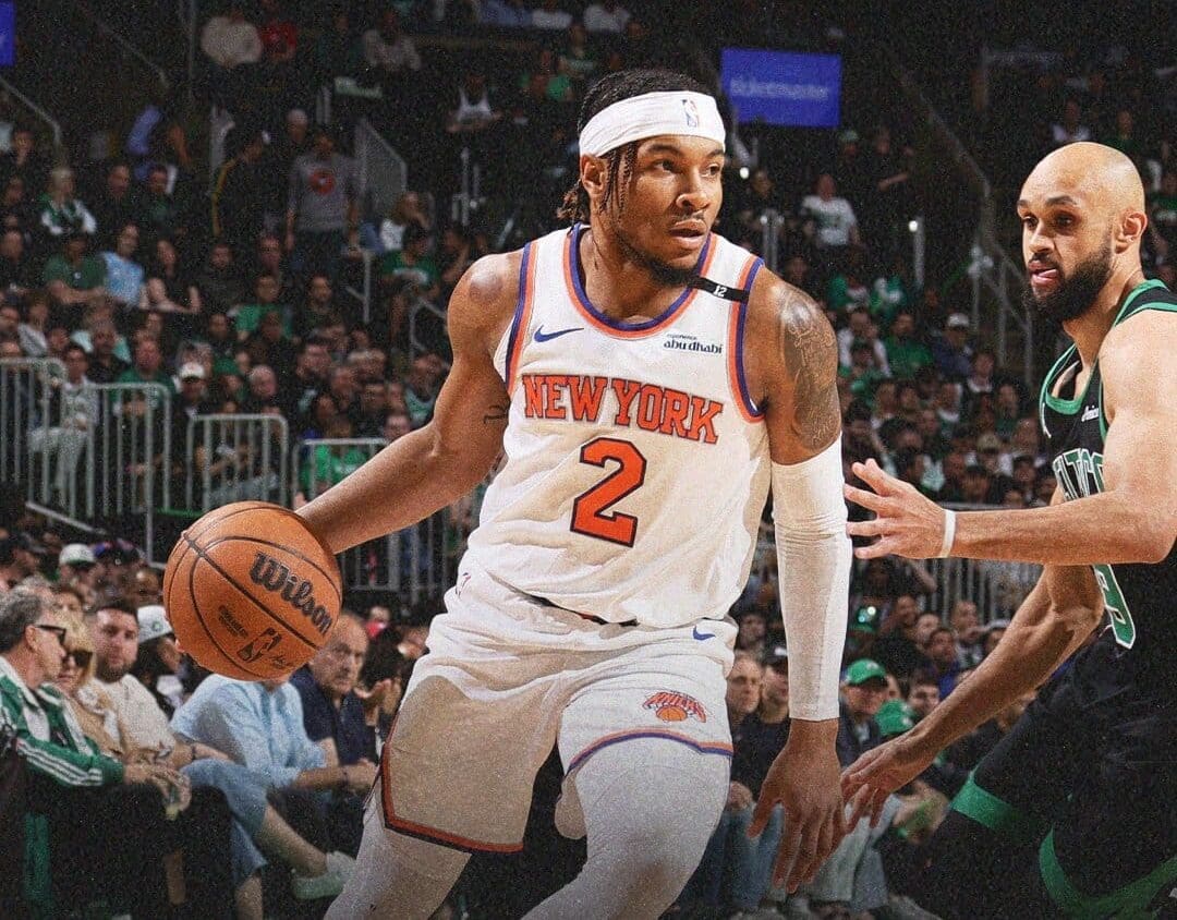 Miles McBride with Knicks