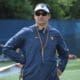 WVU Football HC Neal Brown at practice