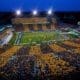 Mountaineer Field at Milan Puskar Stadium stock