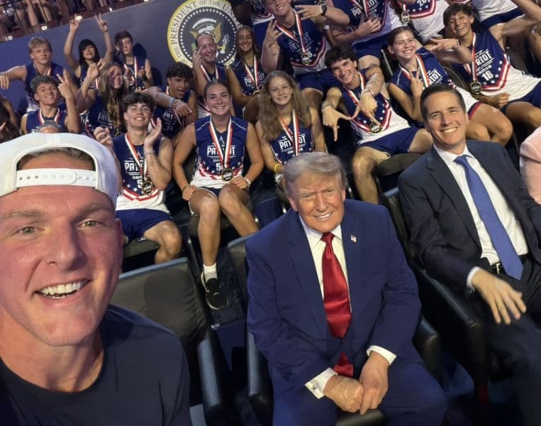 Pat McAfee and Donald Trump