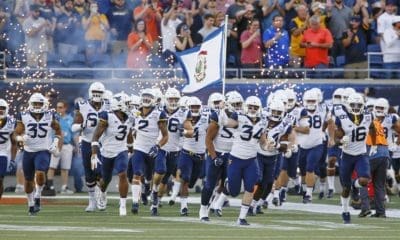 WVU football flag stock