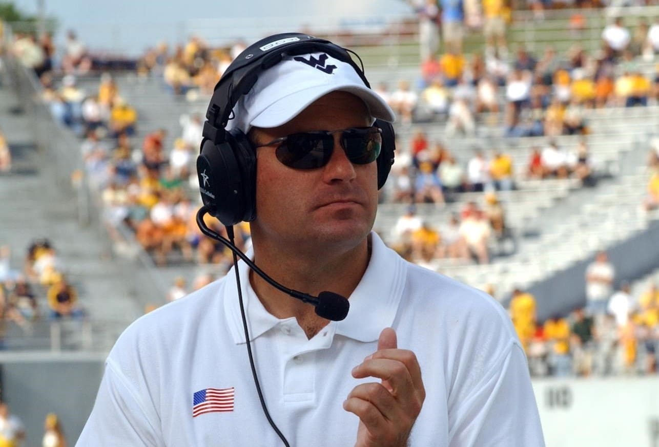 Rich Rodriguez with WVU