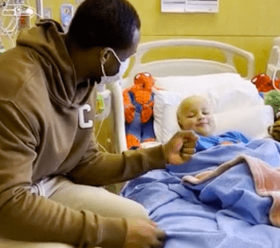 Geno Smith at hospital