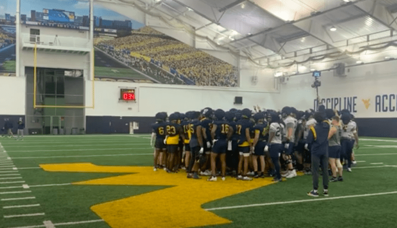 WVU Football at practice
