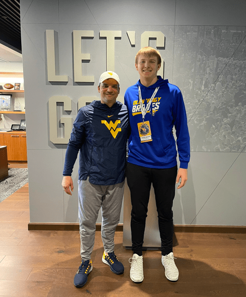 WVU football tight end recruit Gavin Grover.