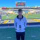 WVU football QB recruit and West Virginia native Atley Cowan at Milan Puskar Stadium.
