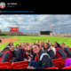 ISU softball team cheers on WVU baseball team