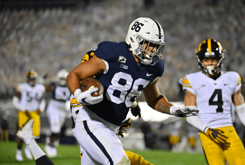 Brenton Strange with Penn State