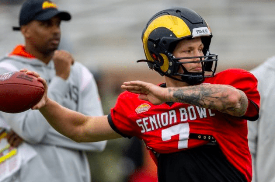 Tyson Bagent at Senior Bowl