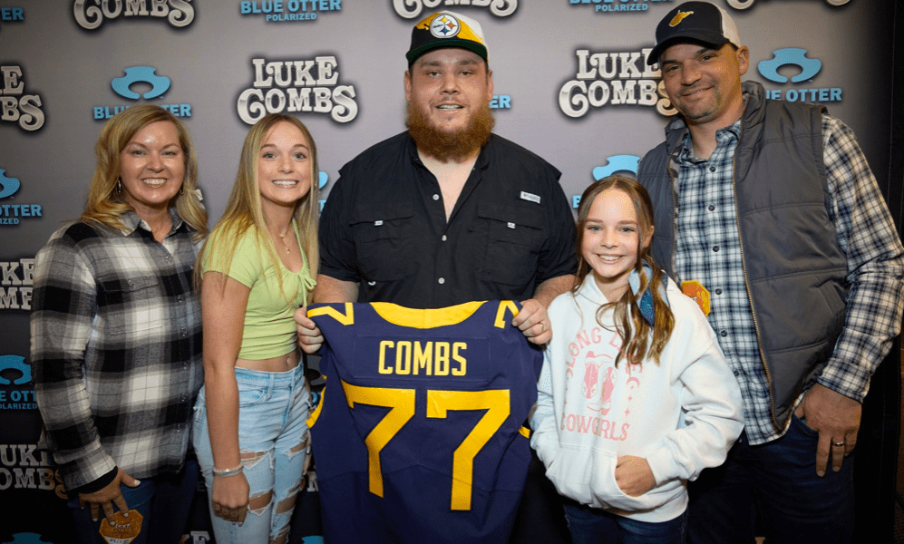 Luke Combs and Neal Brown family
