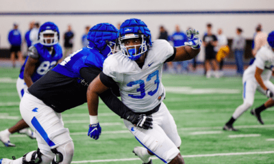 WVU Football DL Tomiwa Durojaiye with Kentucky