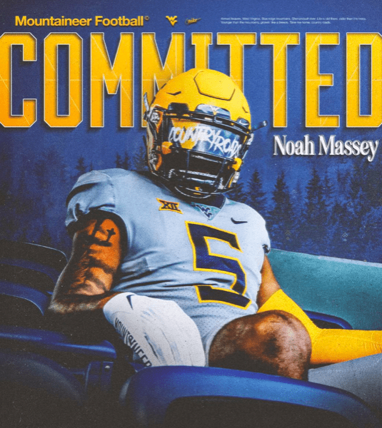 WVU Football WR Noah Massey