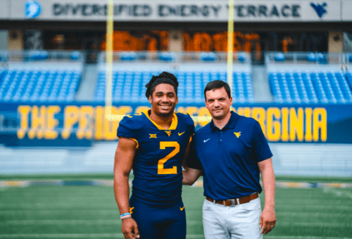 WVU Football QB recruit Samaj Jones and Neal Brown