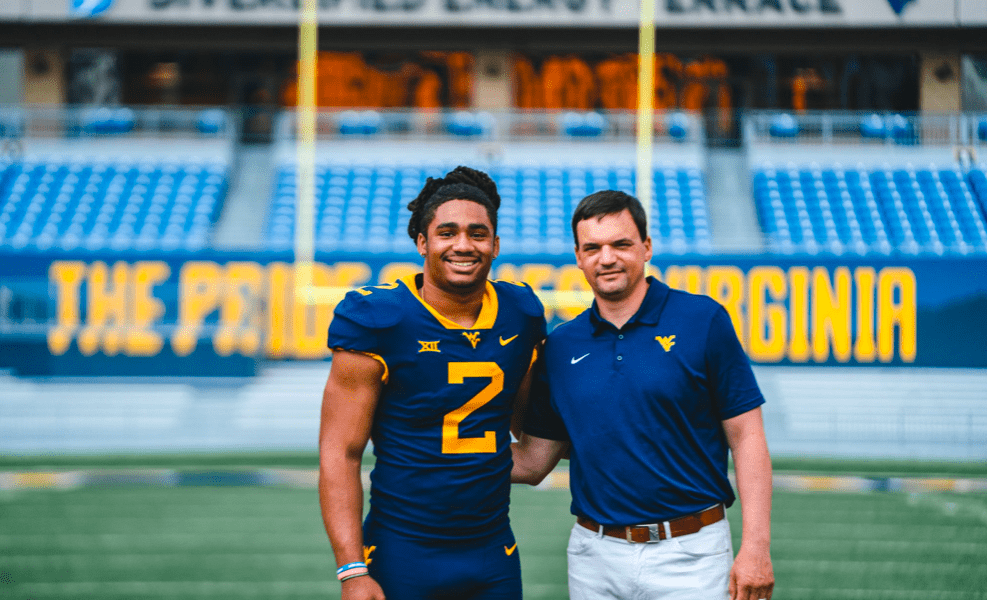 WVU Football QB recruit Samaj Jones and Neal Brown
