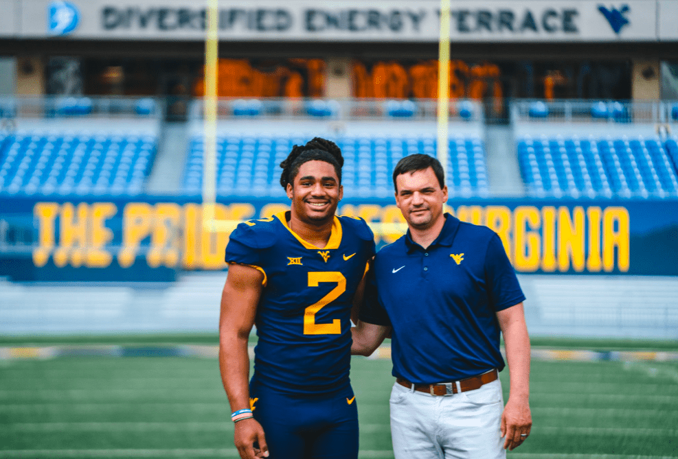 WVU Football QB recruit Samaj Jones and Neal Brown