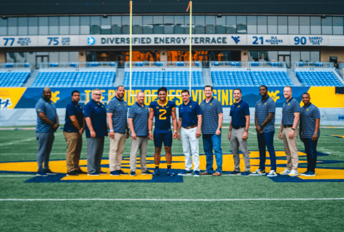 WVU Football QB recruit Samaj Jones with coaches