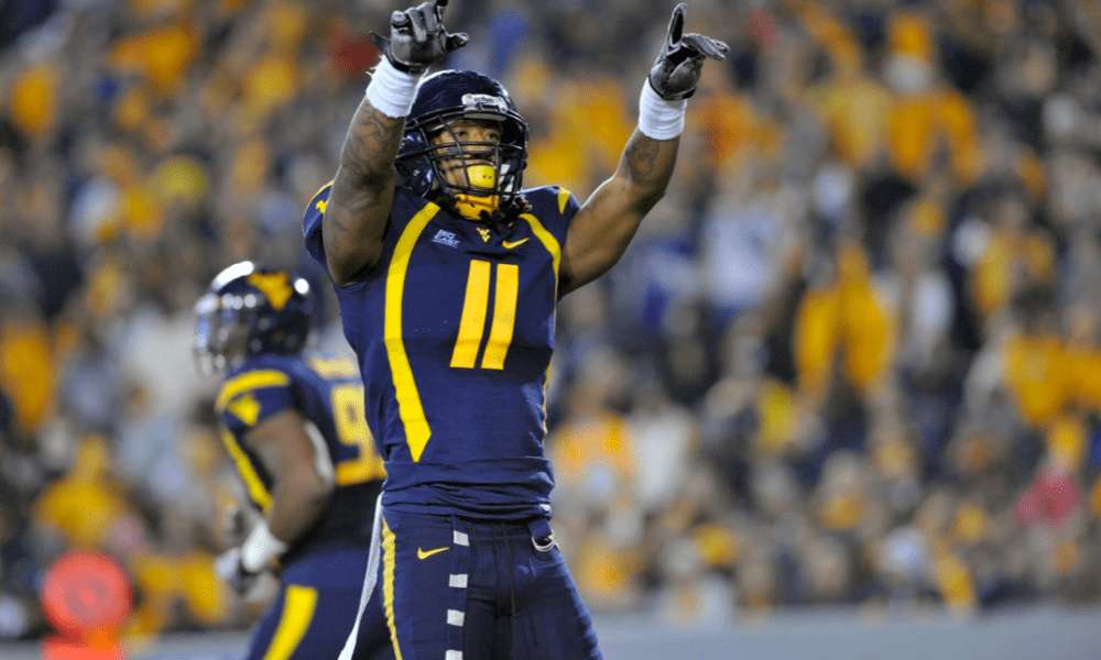 Bruce Irvin with WVU