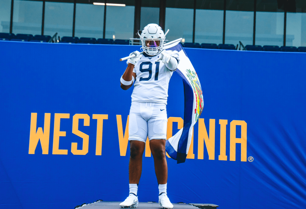 WVU Football DE Commit Elijah Kinsler yells about Backyard Brawl