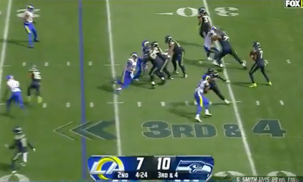 Geno Smith facing Aaron Donald