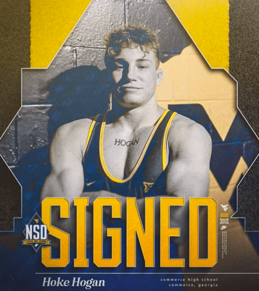 Hoke Hogan signs with WVU wrestling