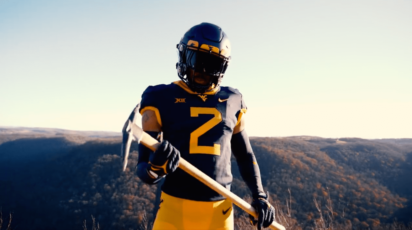 WVU Football Gold and Blue Uniform Combo
