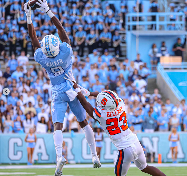Tez Walker with UNC
