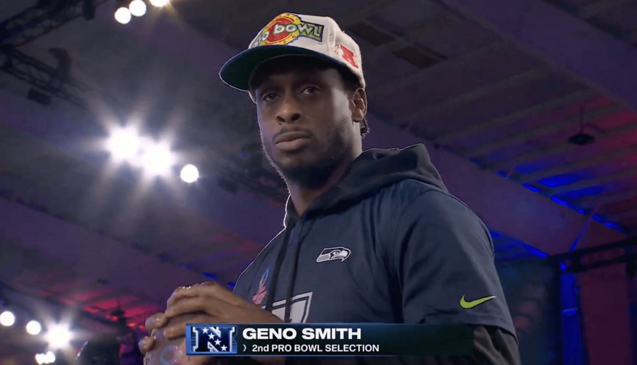 Geno Smith at Pro Bowl