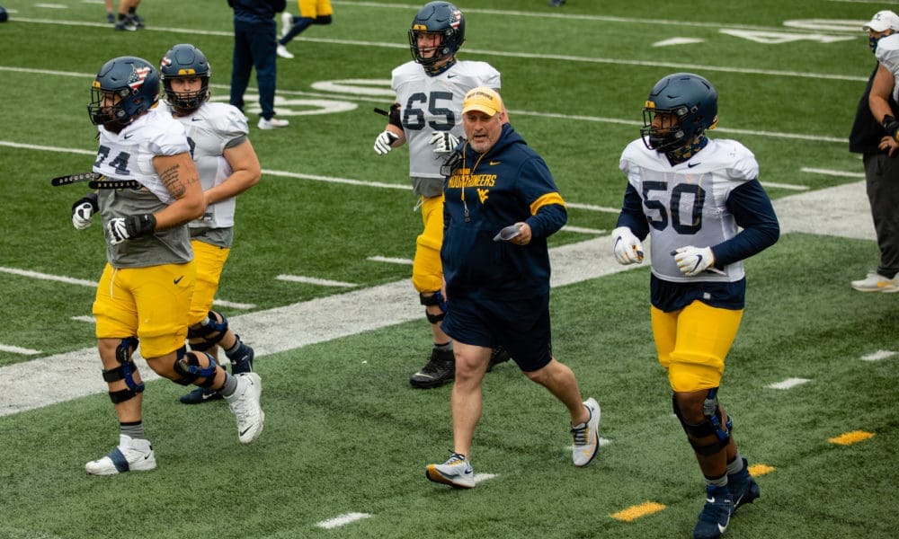 WVU OL coach Matt Moore