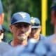 WVU baseball coach Randy Mazey at North Carolina's Boshamer Stadium on Thursday, June 6, 2024, ahead of playing UNC in the NCAA Tournament Super Regionals. (Mitchell Northam, WV Sports Now)