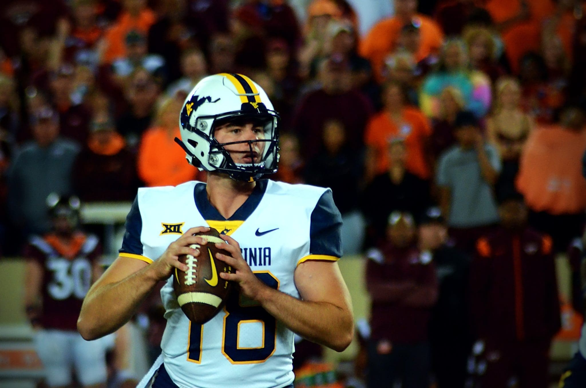 WVU Football QB JT Daniels at Virginia Tech