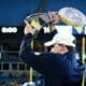 WVU head coach Neal Brown after beating UNC in the Duke's Mayo Bowl at Bank of America Stadium in Charlotte, N.C. on Dec. 27, 2023. (Mitchell Northam / WV Sports Now)